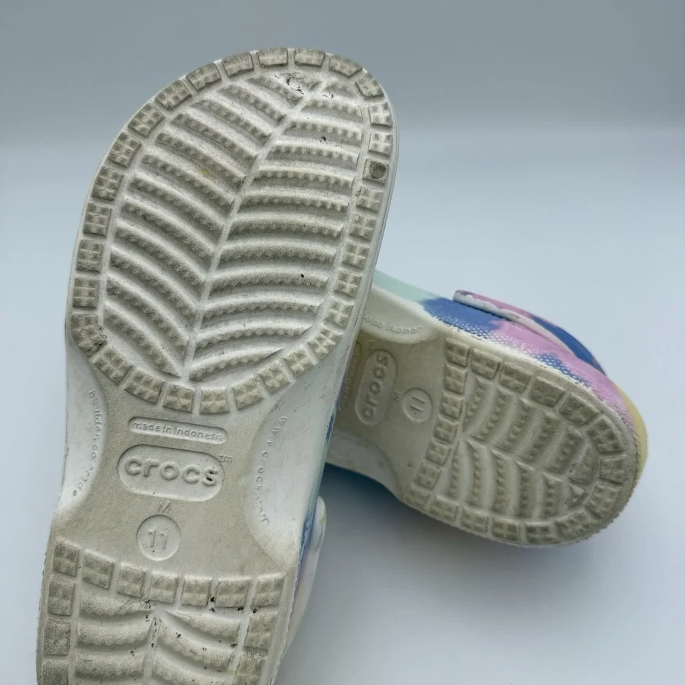 Croc Men's Size 11 Women's 13 Classic Unisex Clog Summer Garden Pastel Tie-Dye